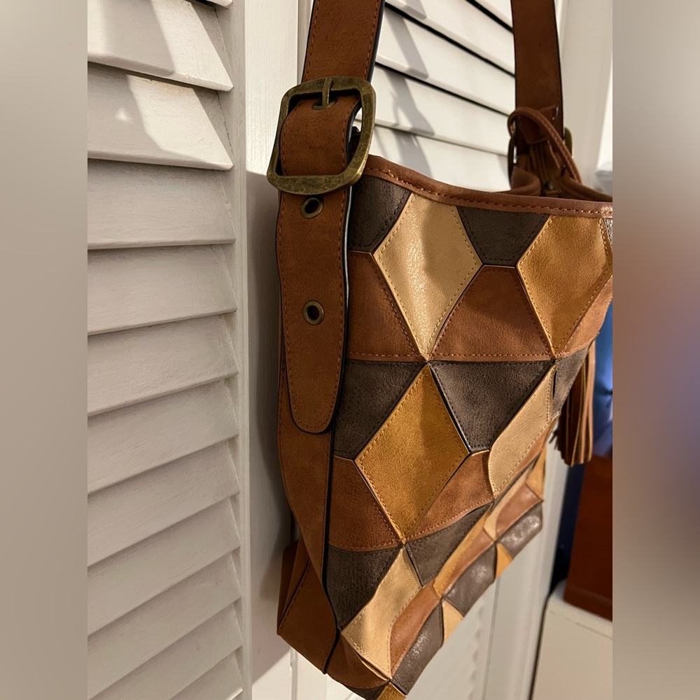 Gal Patchwork Fall Shoulder Bag - image 7